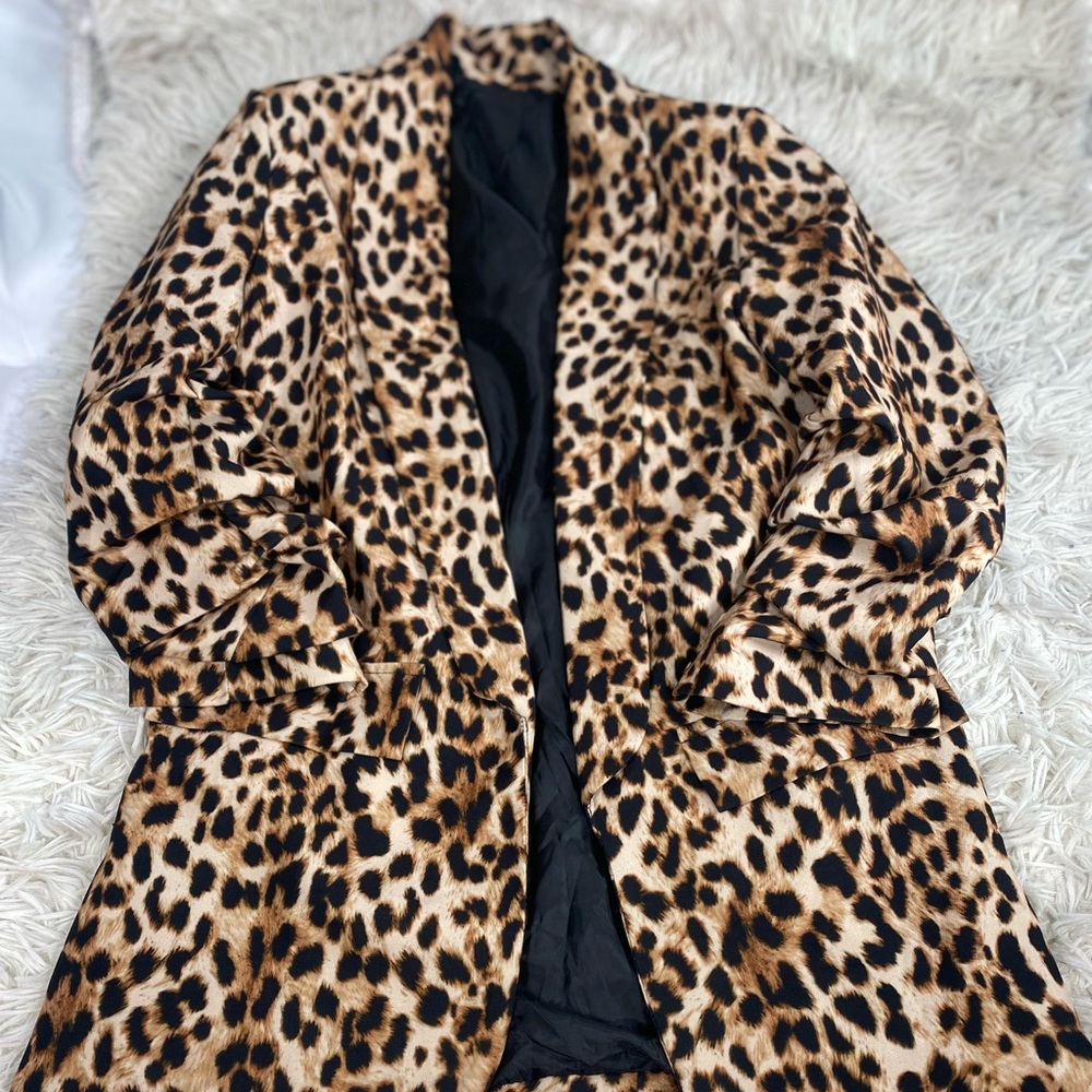 Leopard Print Jacket Small - Picture 2 of 4